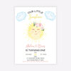 Our Little Sunshine Birthday Invitation 4