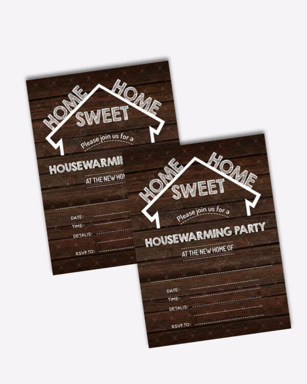 Cards for Housewarming Blank Invitation 2