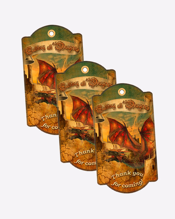 Dragon Party Favor Tags 2