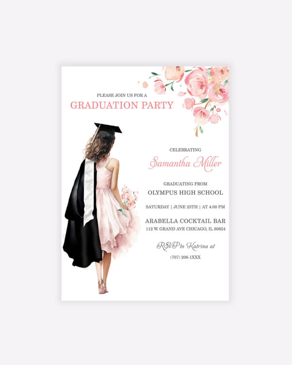 Graduation Party Invitation Template 1