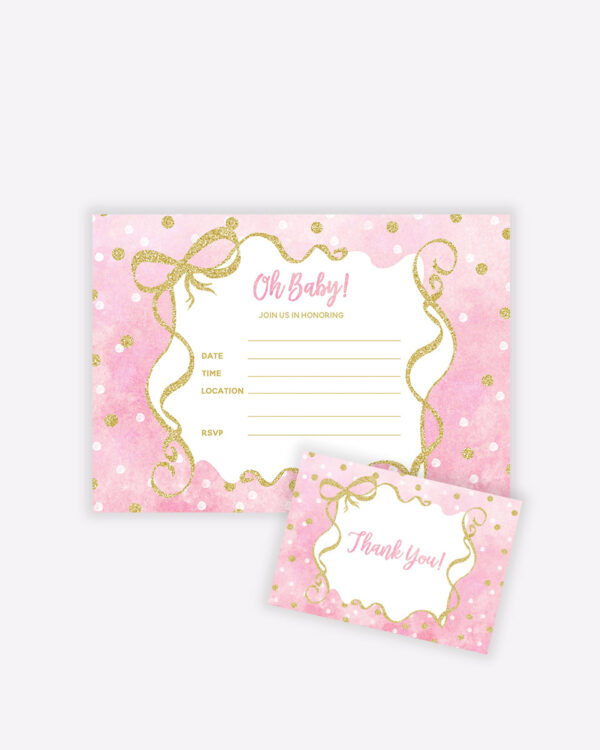Polka Dots Gold Fill-in Baby Shower 1