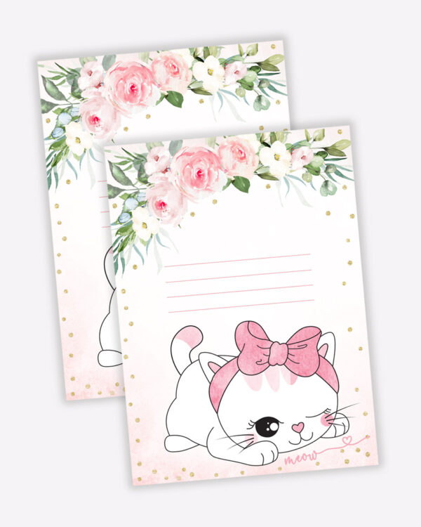 Printable Cat-Themed Party Invites 3