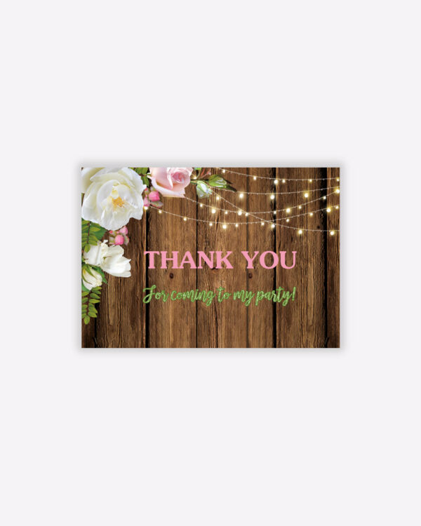 Rustic Thank You Card Template 1