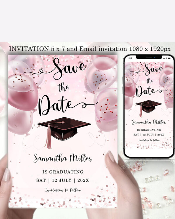 Save The Date Graduation Template 4